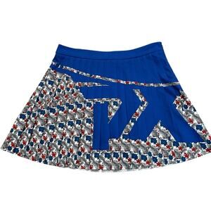 PXG Aloha Logo Pleated Golf Skort Small Tennis Pickleball Floral Cobalt Blue